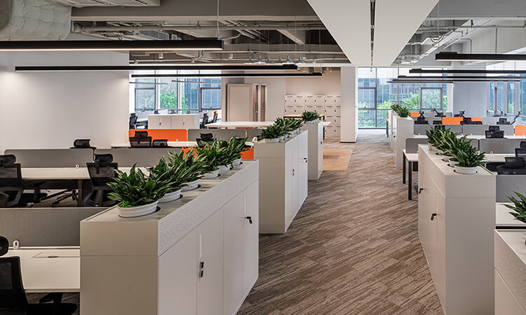 上海小型辦公室現(xiàn)代風高級裝修方案